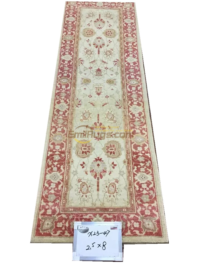 

Original single export Turkish handmade carpets OUSHAK Ozarks pure wool carpet X23-47 2.5X8gc158zieyg14