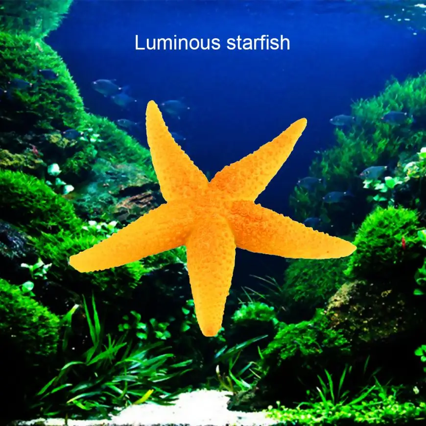 

Fish Tank Decoration Landscape Sea Star Artificial Coral Starfish Ornament Star Jellyfish Aquarium Underwater Silicone