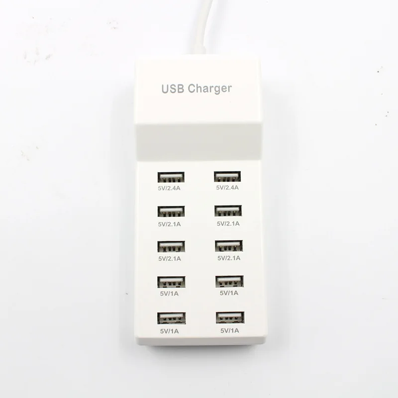 

Multi USB Charger 10 Ports Wall Desktop Charge Power Adapter 2.1A Fast Charger Station For iPhone Xiaomi Huawei Smart Adaptors