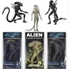 Инопланетянин NECA vs Predator AVP Series Grid Alien Xenomorph, полупрозрачная экшн-фигурка _ Warrior Alien, игрушка-модель, 18 см ► Фото 1/5