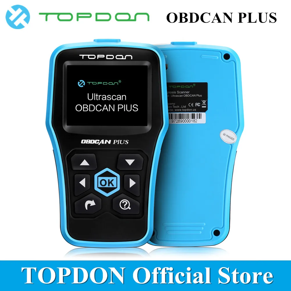 

TOPDON OBDCAN PLUS 2.0 OBD2 Car Code Reader Scan Tool Pro O2 Sensor Test Check Engine Light Autoscanner OBDII Diagnostic Tool