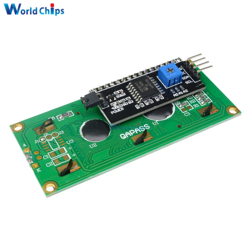 Модуль ЖК дисплея IIC/I2C 1602 дисплей I2C синий 5 в IIC/I2C/TWI/последовательный интерфейс SPI