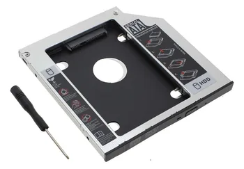 

WZSM New 2nd HDD SSD Hard Drive Caddy Adapter for Asus K40 K43 K43E K50 K51 series Removable Faceplate