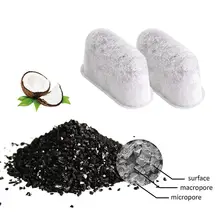 Угольные фильтры для воды для кофемашины серый твердый диспенсер кухонные аксессуары