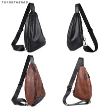 THINKTHENDO Мужская мода нагрудный цикл слинг пакет через плечо сумка винтажная Повседневная маленькая сумка на день сумки кошелек хит