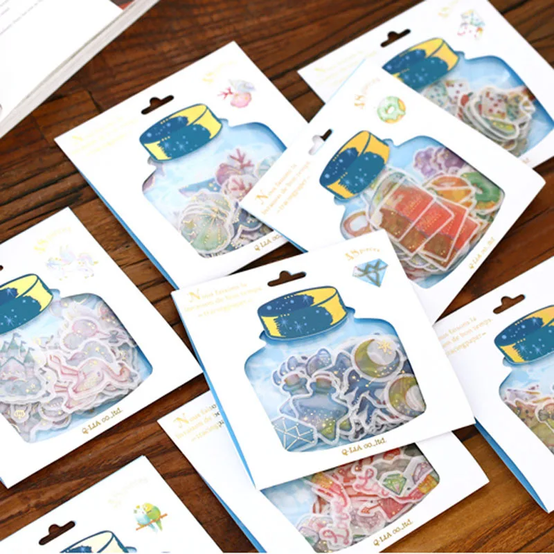 

48Pcs/lot Creative Cute Shiba Inu Diamond Decorative Sticker Bag Bagged Granules Husky DIY decoration Cartoon interesting