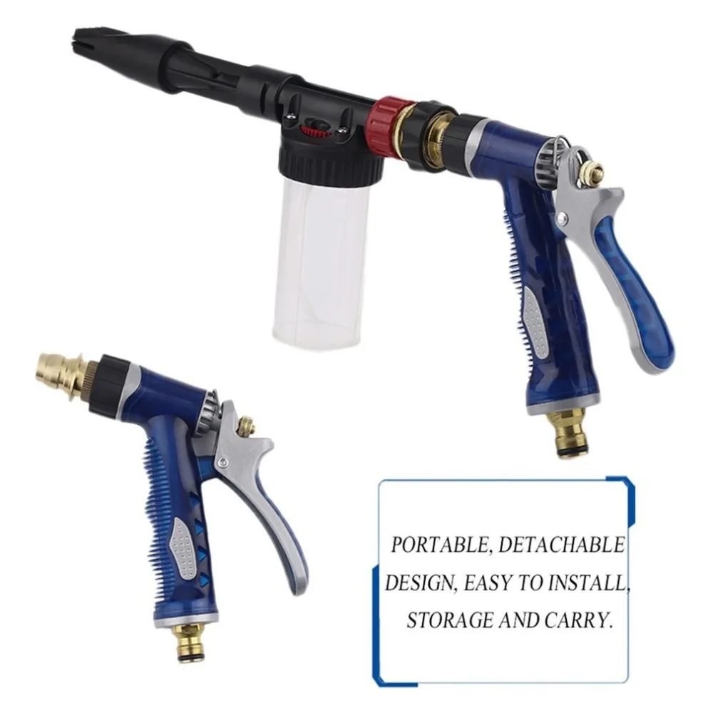 

Multifunctional Foamaster Portable Snow Foam Car Wash Spray Gun for Lance Uses Hose Pipe Universal Auto Cleaning Kit