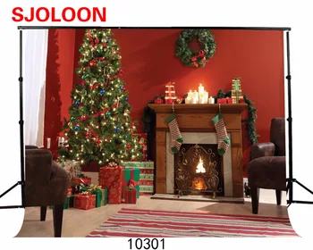 

New Christmas tree photography background christmas photo studio background vinyl Christmas backdrop photography 210x150cm
