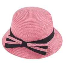 Feitong От 3 до 5 лет женская шляпа женская детская шляпа от солнца соломенная шляпа канотье фестиваль летняя детская пляжная шляпа# y40
