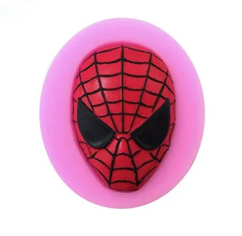 

Cake Decorating Tools Wholesale Kitchen Diy Tool Spider-man Mask Shape Liquid Fondant Cake Mould Chocolate Fudge Cookies Mold