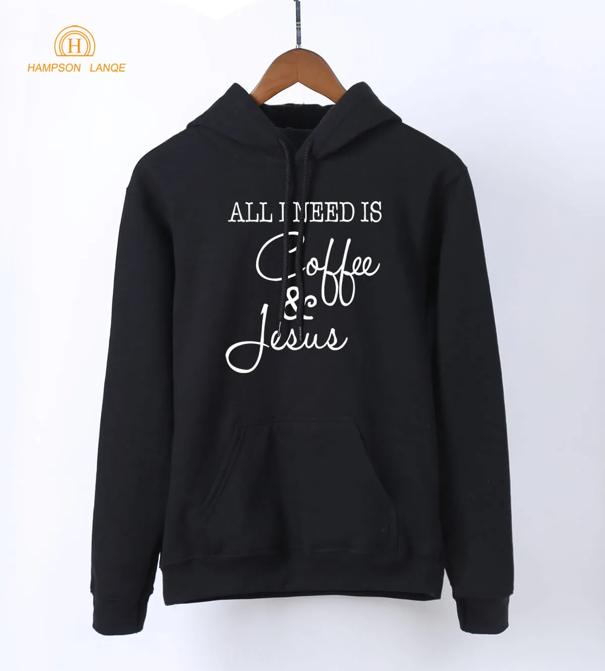 

Hot Super Christian Hoodies Women All I Need Is Coffee & Jesus Casual Sweatshirts 2019 Spring Long Sleeve Hooded Women Pullovers