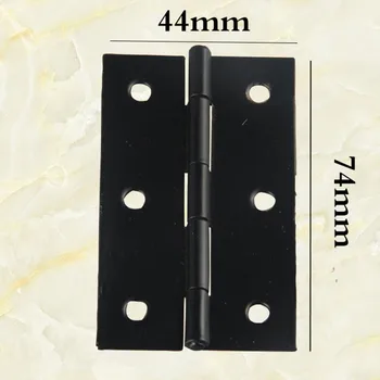 

72*44MM 3Inch 6 Hole Cabinet Kitchen Chest Furniture Hinges For Wooden Case Box Black Hinges Big Hinge Furniture Accessories