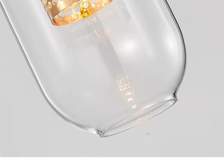 Современный светодиодный подвесной светильник в скандинавском стиле, светодиодный подвесной светильник из стекла для столовой, промышленный декор, Кухонные светильники, подвесной светильник