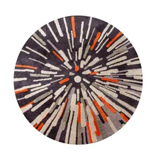 WINLIFE европейские круглые ковры для гостиной, толстые мягкие коврики для спальни, Нескользящие Коврики для компьютерного кресла, декоративные коврики