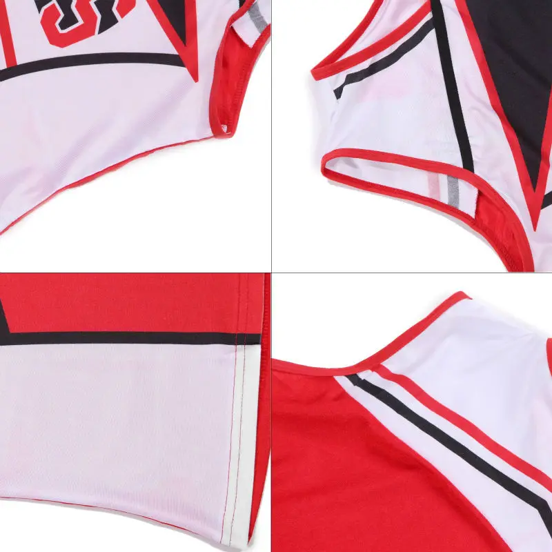 Direct Selling Sexy High School Cheerleading Costume Cheer Girls Cheerleader Uniform Party Outfit Tops with Skirt wmhs cheerleader costume