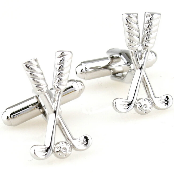 

F&U 2015 NEW ARRIVAL Elegant Men Cufflinks Glossy Golf Clubs Pattern Exquisite Cuff Button Cuff-link
