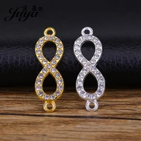 10 pièces divers connecteurs de breloques en cristal infini pour la fabrication de bijoux bracelet à bricoler soi-même collier résultats de bijoux accessoires artisanaux 6