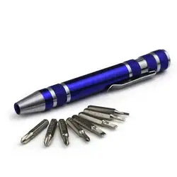 8 в 1 Multifuntional Набор отверток сильных магнитных шестигранник Нескользящие Дизайн ручка Портативный ручной инструмент набор