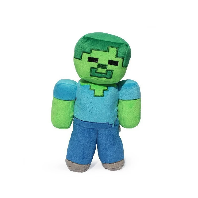 Minecraft Plush Toys 16-26cm Minecraft Creeper Enderman Wolf Steve Zombie Spider Sketelon Plush Stuffed Toys for Kids Baby Toys
