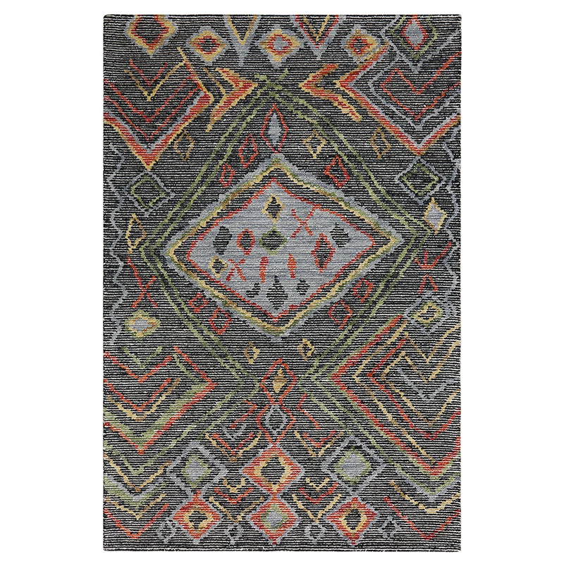 Вязаный шерстяной коврик ручной работы 160x230 см