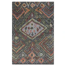 Вязаный шерстяной коврик ручной работы 160x230 см