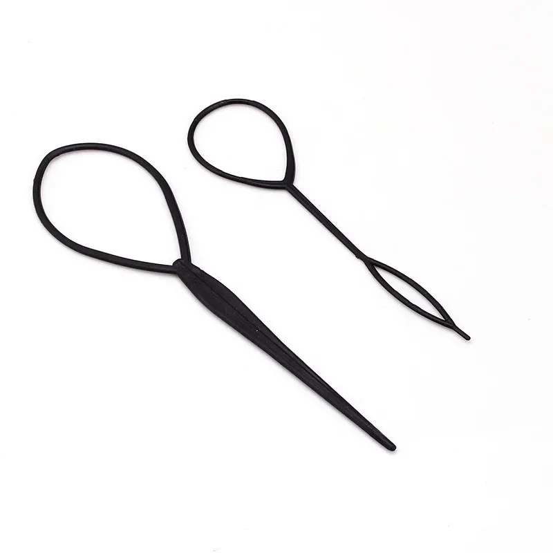 5pcs/set 4 Kinds Hair Styling Accessories Set Braiders Hair Pin Bun Roller Maker Hair Braiding Twist Curler Wave Clip Black