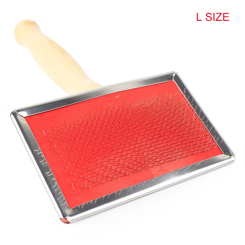 SYDZSW Natural Bamboo Eco Friendly Pet Cat Dog Slicker Brush Stylish and Durable Pet Grooming Tools Dog Comb XS S M L7
