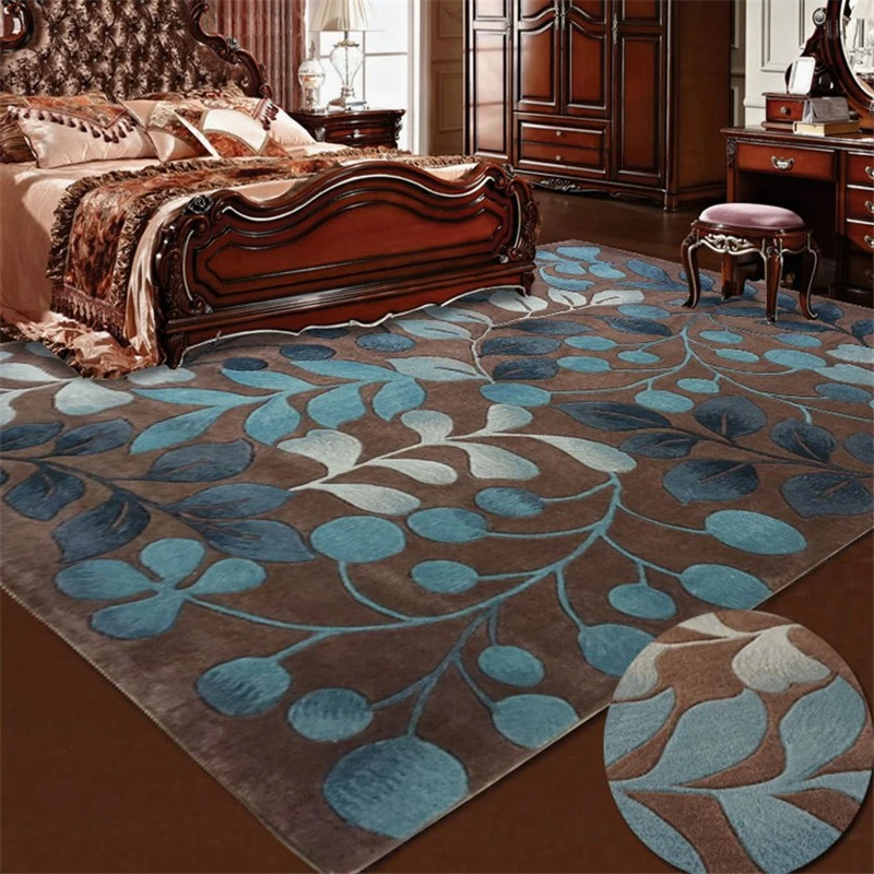 

Leaf pattern New Zealand Wool Brand carpet for Hallway Bedroom Living room Aisle Bedside 100% wool Carpets