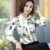 Haute qualité Femmes Floral Chemisier Chemise Luxe Chemisier chemise À Manches Longues style Chinois élégant Vêtements de Travail Chemisier