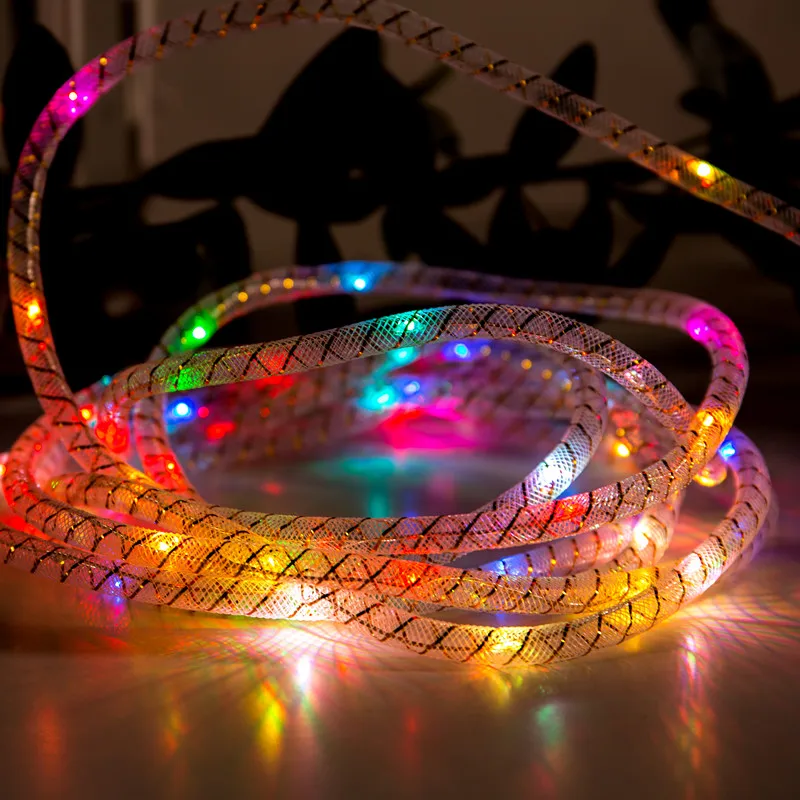 NEW Christmas LED Party Decorative Lighting 100 leds 5M LED Vine Silvery Copper Chain Wire ...