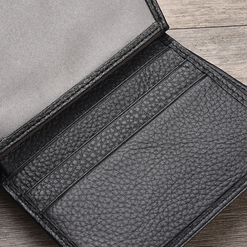 Genuine Leather Drivers License Card Holder Wallet (21)