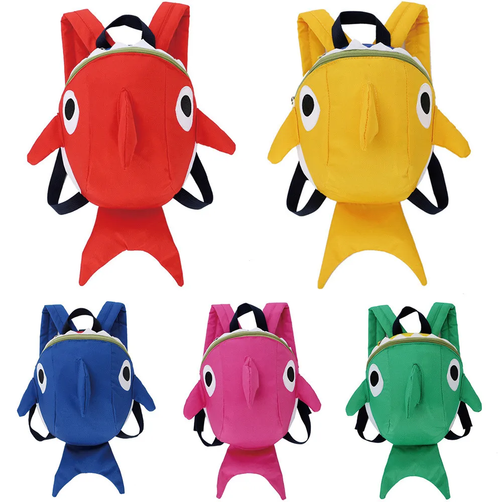 

School Bags Children's Backpack Cute Cartoon Shark Animal Bag Backpack Boy Gril School Bags #20