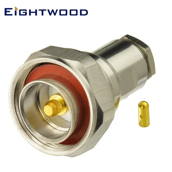 

Eightwood 5PCS 7/16 Din Plug Male with O-ring RF Coaxial Connector Adapter Crimp LMR400 RG8 RG213 Cable for Antenna System