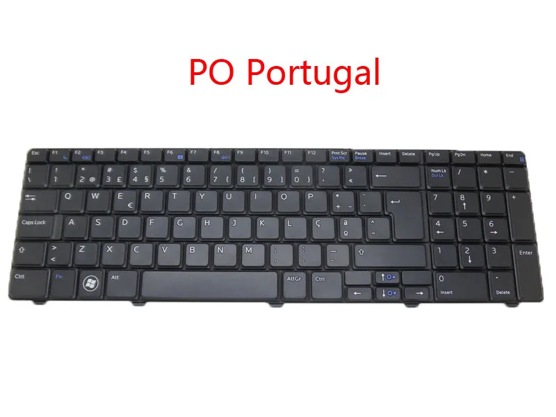 Ноутбук RU PO US BE клавиатура для DELL Vostro 3700 V3700 Русский Португальский английский