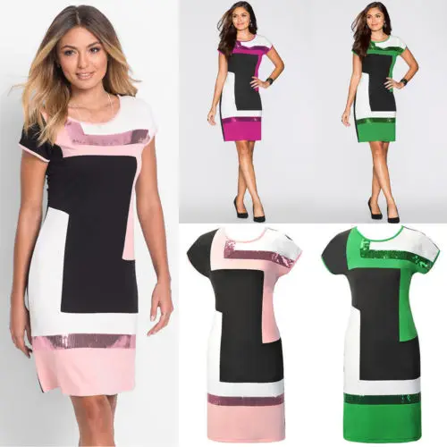 

Fashion Women Short Sleeve Bodycon Bandage Evening Party Dress Ladies Lace Dress