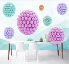 Custom wallpaper HD abstract space polygon ball 3D TV background wall - silk waterproof material Custom wallpaper HD abstract space polygon ball 3D TV background wall - silk waterproof material
