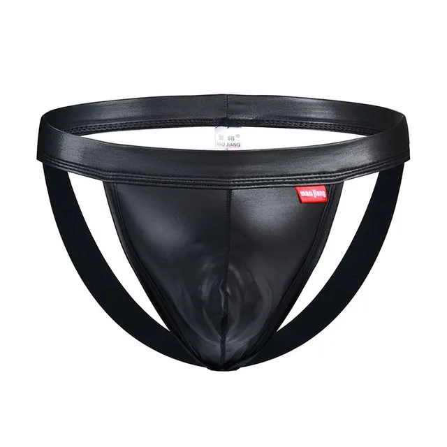 Leder Männer Tanga Höschen Sexy Dessous Penis Pouch Bulge Unterhose Backless  1