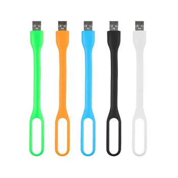 

5 Color Flexible USB LED Night light Desk Book Reading lamp Camping Nightlight For PC Mobile Power Charge Notebook Computer