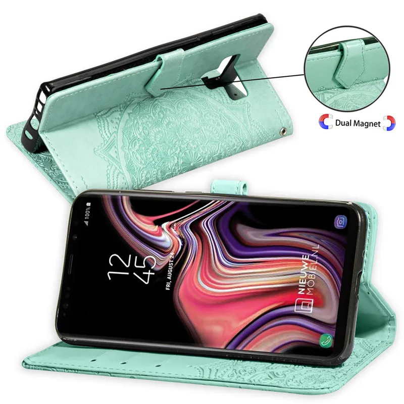 Примечание 8 чехол для Hoesje samsung Galaxy Note 9 Чехол-бумажник с откидной крышкой Coque samsung S9 S8 Note 9 8 мобильного телефона чехол-книжка из искусственной кожи для телефона