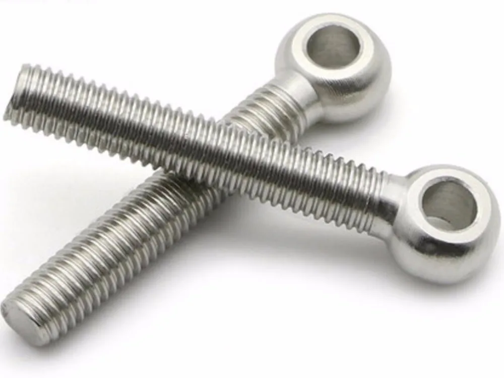 M6 Eye Bolts 304 Stainless Steel high tensile bolts Full Thread Machine