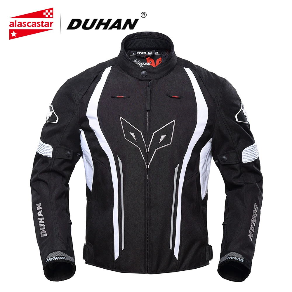 

DUHAN Motorcycle Jacket Waterproof Outdoor Sports Motorbike Riding Long Jacket Protective With Five Protector Guards D-205