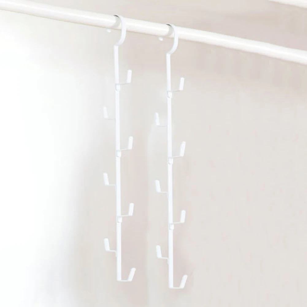 buy Save Space Clothes Kitchen Hat Vertical Scarf Home Organizer Bags Closet Holder Towel Hanging Hooks Multipurpose Storage Rack