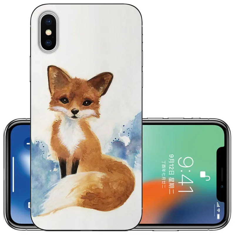 CaseRiver для iPhone 5S SE 5 6 7 8 с УФ принтом милый мягкий силиконовый чехол из ТПУ Plus X