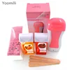 Compra Depiladora con calentador de cera de parafina depilatoria máquinas de depilación * 1 + cera * 2 + PAPEL de depilación * 100 + madera * 4 oXKWZLyb
