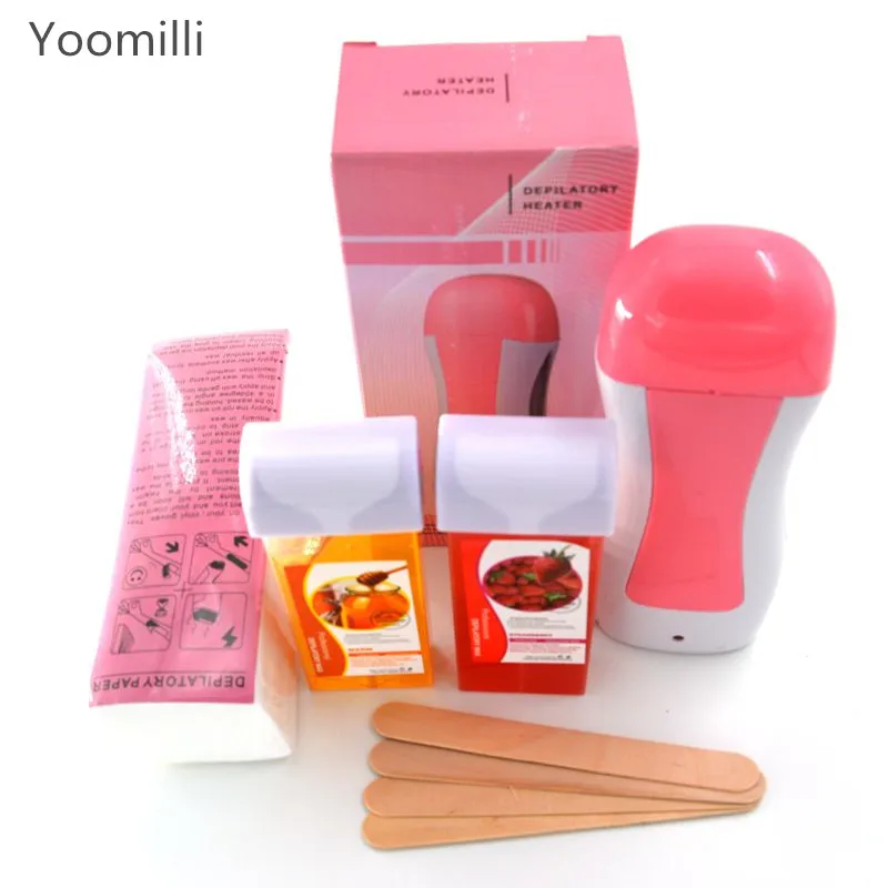 

Epilator Depilatory Wax Heater Hair Removal Machines * 1 + Wax * 2 + Depilation Paper * 100 + Wood * 4