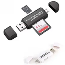 Считывающее устройство для записи карт памяти Micro USB OTG к USB 2,0 адаптер SD TF кард-ридер для телефона ПК планшета