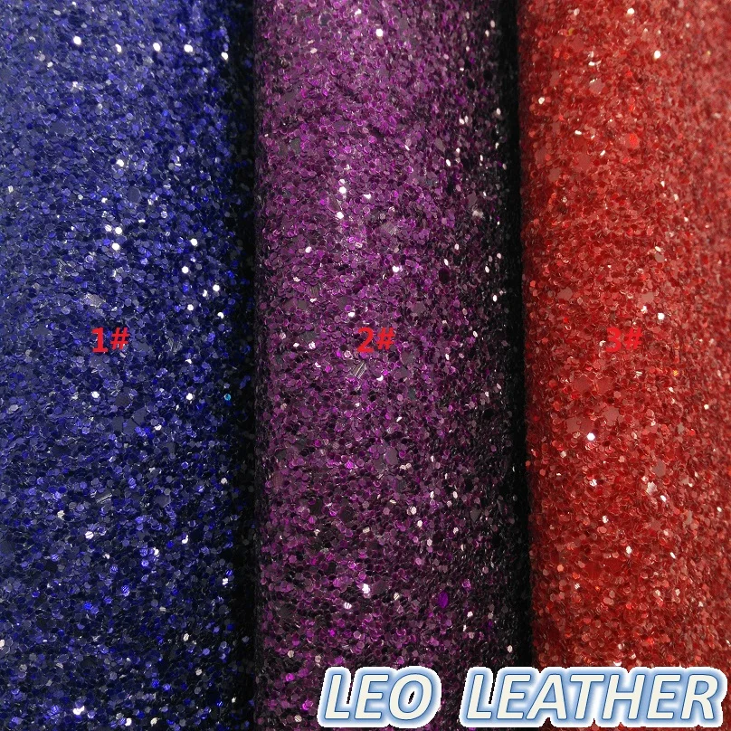 

1PCS 21X29CM MATT CHUNKY GLITTER LEATHER For DIY Accessories 7S56A