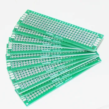 

2PCS PCB Stripboard Board Veroboard Prototype Card Prototyping Circuit Double Sided Universal DOT Perfboard Breadboard Bricolage