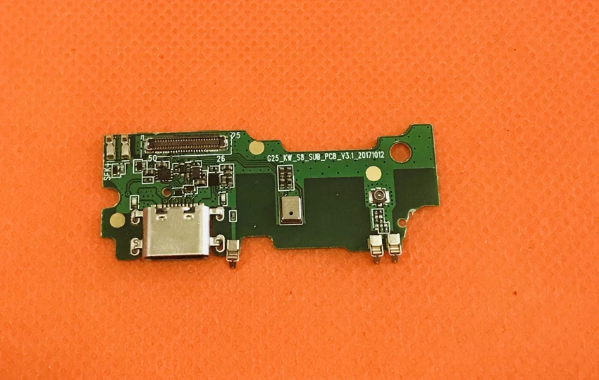 

Used Original USB Plug Charge Board+MIc microphone For Umidigi S2 Lite MT6750T Octa Core Free shipping
