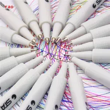0,4 мм 18 цветов тонкие ручки-карандаши сверхтонкие художественные Маркеры Ручка Ассорти чернил на водной основе рисунок для детей граффити крюк волоконная ручка